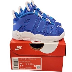 Nike Kids Air More Uptempo Battle Blue DM1023-400 Size 7C Sneakers Shoes